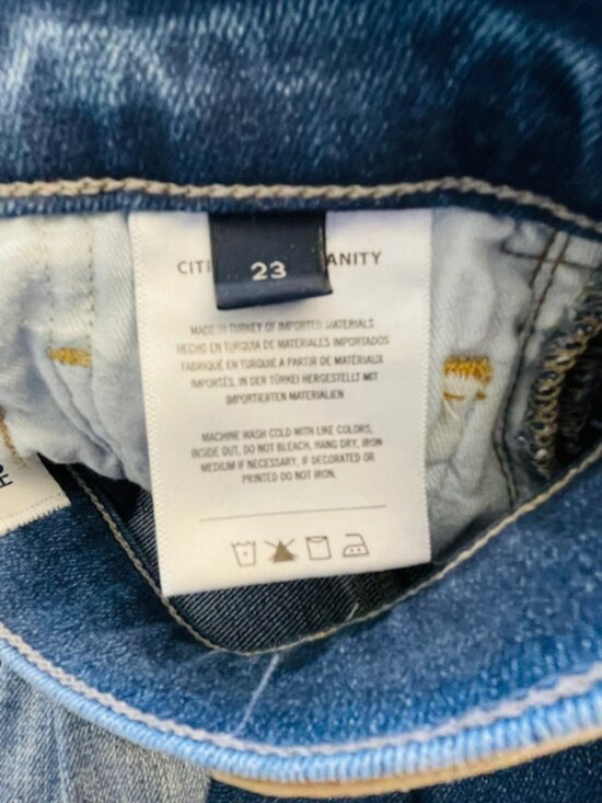 Citizens of Humanity Loli Wide Leg Jeans Baggy Soft Stretch Denim 23 XS/S - Picture 7 of 9